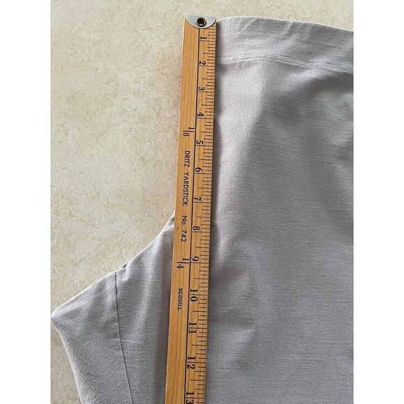 Eileen Fisher Women's Pull-on Stretch Waist Pants Relaxed Fit Gray Viscose Blend - Picture 10 of 11